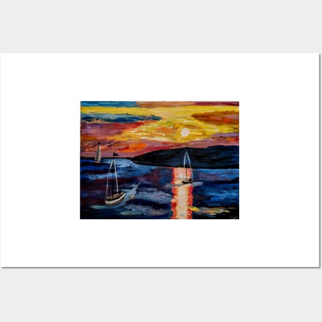 Out sailing in the open sea Wall Art by kkartwork